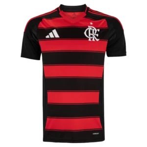 Camisa Flamengo Torcedor I - Temporada 25/26 - Preta e Vermelha