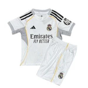 Kit Infantil Real Madrid I 25/26 - Branco