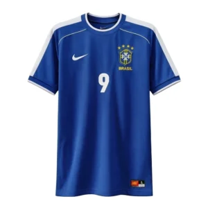 Camisa Brasil Azul Retrô 1998 - Ronaldo