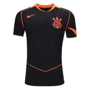 Camisa Corinthians III Nike Preta e Laranja 25/26 TOTAL 90 - Torcedor