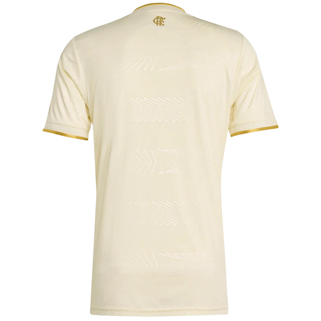 Camisa Flamengo Torcedor III – Temporada 25 26 – Bege costas