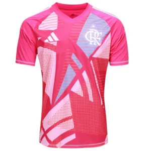 Camisa Goleiro II Flamengo 25/26 Masculina - Rosa+Azul