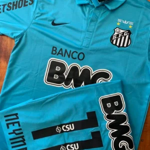 Camisa Retrô Santos azul 2012/13 - Neymar