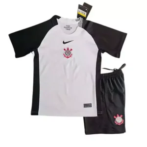 Kit Infantil Corinthians I 25/26 - Branco Mundial de Clubes