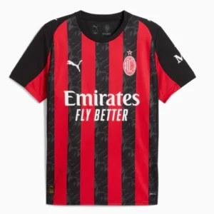 Camisa AC Milan I 25/26 - Torcedor Masculina - Vermelha e preta