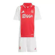 Kit Infantil Ajax Home 24/25 - Vermelho e branco