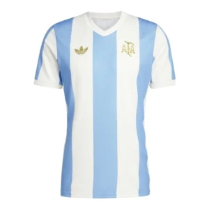 Camisa Aniversário Seleção Argentina 24/25 - Torcedor Adidas Masculina - Azul e branco