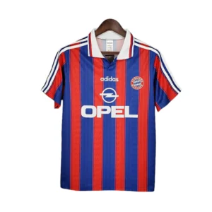 Camisa Bayern de Munique Retrô 1995/1997 Azul e Vermelha