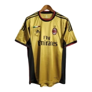 Camisa Retrô AC Milan III 2013/2014 - Masculina - Dourada com detalhes em preto