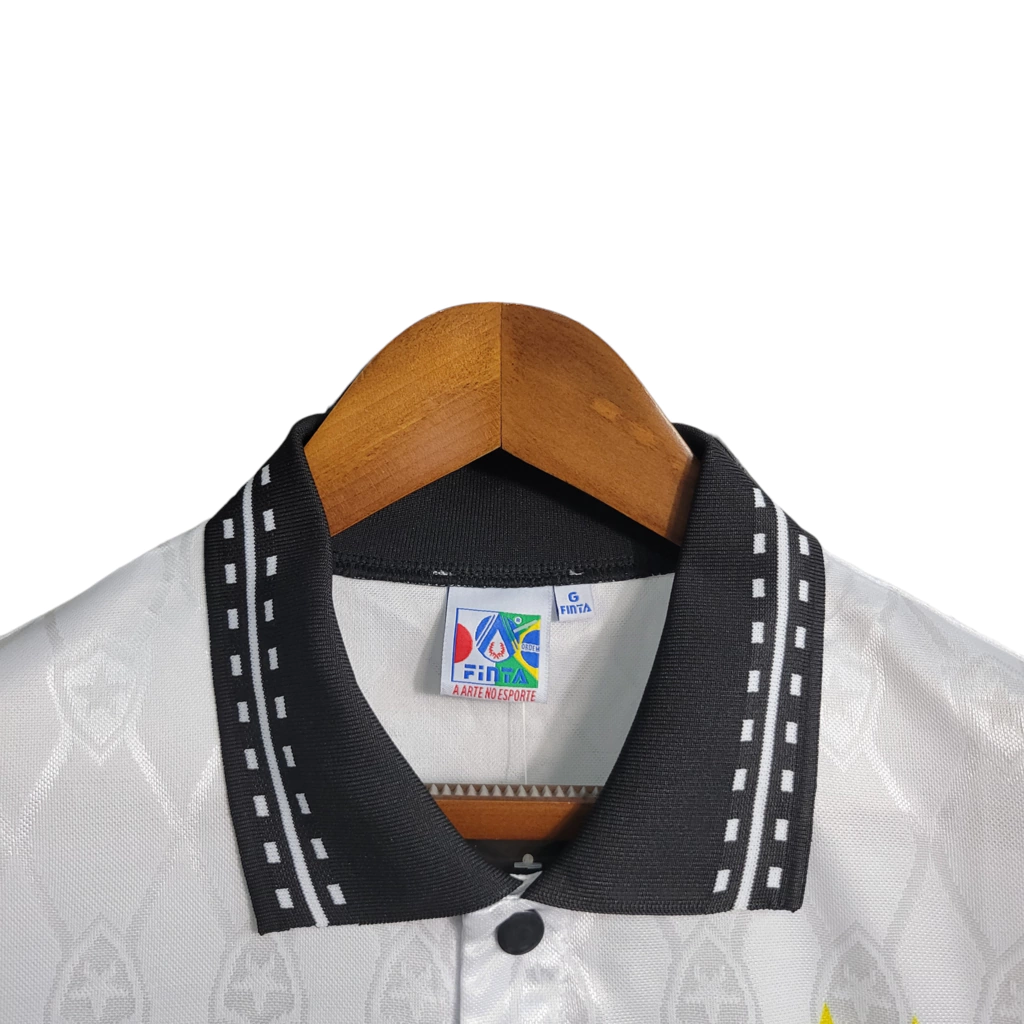 Camisa Botafogo II Retrô 1995 Torcedor Masculina – Branca gola