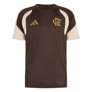 Camisa Flamengo Treino 26/27 - Marrom Escura